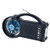 Emergency Solar Power Bluetooth Speaker w/ FM Radio LED & Fan