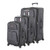 6283 Expandable Spinner 3pc Softside Luggage Set Gray