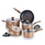 Excite 14pc ProGlide Nonstick Thermo-Spot Cookware Set Bronze