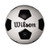 Traditional Black & White Soccer Ball Size 5 - Deflated