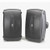 Set of 2 High Performance 6.5" Outdoor 2-Way Speaker Black