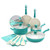 Sandstone 15pc Healthy Ceramic Nonstick Cookware Set Turquoise