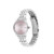 Ladies' Elliot Silver-Tone Stainless Steel Watch, Pink Dial