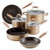 9pc Advanced Hard Anodized Cookware Set Bronze