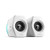 G2000 2.0 RGB Bluetooth Gaming Speakers - Set of 2 White