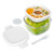 Glass Salad Container White