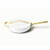 4.5qt Iconics Nonstick Ceramic Saute Pan w/ Lid White/Gold