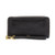 Logan Leather RFID Zip Around Clutch Wallet Black