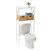 Over-the-Toilet Space Saver Shelf System w/ 2 Baskets White