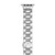 Silver-Tone Stainless Streel Bracelet for Apple Watch