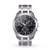 Men's Couturier Chronograph Gray Stainless Steel Watch, Black Dial