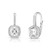 White Topaz and Diamond Earrings