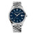 Men's Classic Index Automatic Silver-Tone Stainless Steel Watch, Blue Dial