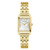 Ladies' Sutton Gold-Tone Stainless Steel Rectangle Watch, Mother-of-Pearl Dial