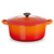 3.5qt Traditional Cast Iron Round Dutch Oven Flame
