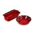 Set of 2 Heritage Fluted Pie Dish and Fluted Loaf Pan Cerise