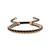 Latin GRAMMY Rose Gold-Tone Links/Black Cord Bolo Bracelet