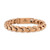 Bulova Link 8mm Polished Rose-Tone Stainless Steel Bracelet 7.25"