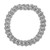 Marc Anthony Sterling Silver & Damascus Steel Curb Bracelet 8.5"