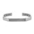 Marc Anthony Sterling Silver & Damascus Steel Cuff Icon Bracelet 8.5"