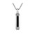 Marine Star Silver-Tone Stainless Steel & Black Onyx Pendant Necklace 24"-26"