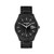 Mens Oliver Black Ion-Plated Stainless Steel Watch Black Dial