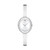 Ladies Museum Bangle Silver-Tone Stainless Steel Watch Silver Dial