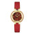 Ladies Rubaiyat Four Seasons Autumn Red Leather Strap Watch Red Dial
