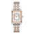 Ladies Sutton 2-Tone Stainless Steel Rectangle Watch White Dial