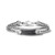 Precisionist Stainless Steel Double Chain ID Bracelet w/ Carbon Fiber - Large