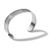 Precisionist Stainless Steel Knurled Open Cuff Bracelet - Medium