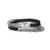 Classic Black Leather & SS Box Link Chain Double Wrap Bracelet - Large