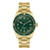 Mens Sea Hunter Automatic Gold-Tone Stainless Steel Watch Green Dial