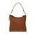 Jessie Leather Bucket Shoulder Bag Brown