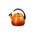 2.2qt Enamel on Steel Cloche Kettle w/ Gold Knob Persimmon