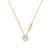 Sterling Silver MK Logo Necklace Gold
