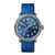 Detrola Blue Rubber Strap Watch Denim Blue Dial