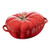 0.525qt Petite Tomato Cast Iron Cocotte Cherry
