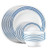 Laila 18pc Dinnerware Set Service for 6