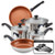 Classic Traditions 12pc Ceramic Stainless Steel Cookware Set