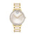 Ladies Bold Evolution 2.0 Gold-Tone SS & Taupe Ceramic Watch Taupe Dial
