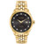 Men's Corso Eco-Drive Gold-Tone Stainless Steel Watch  Black Dial