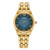 Ladies L "Classic" Eco-Drive Gold-Tone Stainless Steel Watch  Navy Dial
