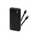 10000mAh 20W PD Portable Power Bank w/ Built-in Type-C & Lightning Cable Black