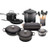 20pc Mixed Material Kitchen Set Oyster