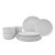 12pc Ceramic Dinnerware Set White