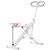 Upright Row-N-Ride Squat Assist Trainer For Abs & Glutes Pink
