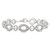 Diamond Link Bracelet Silver