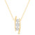 Diamond Ladder Pendant Necklace Gold