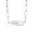 Iridescent Pearl Necklace Silver